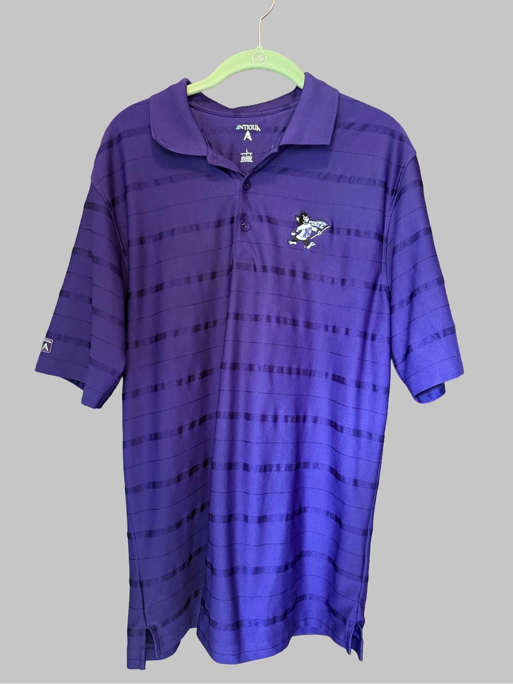 Antigua Men’s Purple K State Polo Shirt